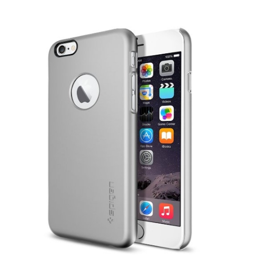 iPhone 6 Case SpigenThin Fit Exact-Fit sain silver Premium Clear Hard Case for iPhone 6